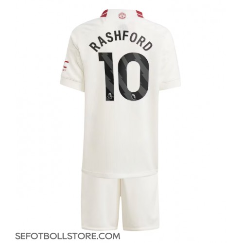 Manchester United Marcus Rashford #10 Replika babykläder Tredjeställ Barn 2023-24 Kortärmad (+ korta byxor)